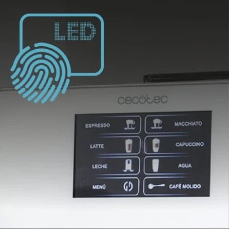 Macchina Da Caffè Superautomatica Power Matic-ccino 8000 Touch Serie Bianca S Cecotec 6 Macchina Da Caffè Superautomatica Power Matic-ccino 8000 Touch Serie Bianca S Cecotec - immagine 4