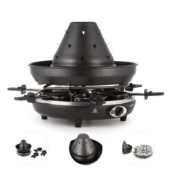 Klarstein Taste Volcano Griglia Per Tartare Griglia Per Raclette 1500 W 6 Person -Piccoli Elettrodomestici Negozio 13296488 5