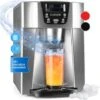 Klarstein Ice Volcano 2GS Macchina Per Ghiaccio LED 12kg/24h Argento -Piccoli Elettrodomestici Negozio 14061813 1