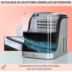 Klarstein Kristall Macchina Del Ghiaccio 2 Dimensioni Serbatoio Dell'acqua 2,5 L -Piccoli Elettrodomestici Negozio 14061896 5