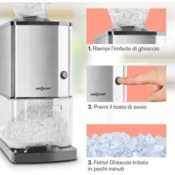 Oneconcept Icebreaker Macchina Tritaghiaccio 15kg/h 3,5 Litri Acciaio Inox 10 Oneconcept Icebreaker Macchina Tritaghiaccio 15kg/h 3,5 Litri Acciaio Inox -Piccoli Elettrodomestici Negozio 14127177 4