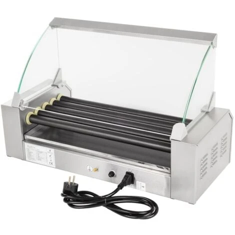 Griglia Hot Dog Macchina Cuoci Wurstel Professionale 5 Tubi Copertura In Teflon 6 Griglia Hot Dog Macchina Cuoci Wurstel Professionale 5 Tubi Copertura In Teflon - immagine 4