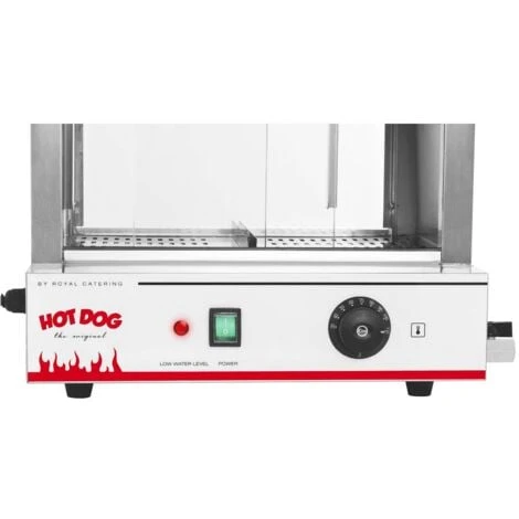 Macchina Per Hot Dog A Vapore In Acciao Inox E Vetro Temperato 7 8 L 2000 Watt 6 Macchina Per Hot Dog A Vapore In Acciao Inox E Vetro Temperato 7 8 L 2000 Watt - immagine 4