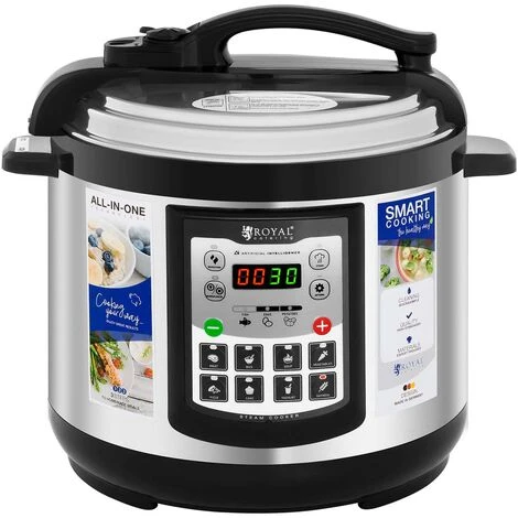 Pentola A Pressione Elettrica Acciaio Inox Antiaderente Capienza Max 5 Litri 4 Pentola A Pressione Elettrica Acciaio Inox Antiaderente Capienza Max 5 Litri - immagine 2