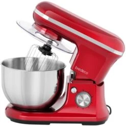 Robot Da Cucina Mixer Planetaria Impastatrice Sbattitore 1.200 W 5 Litri Rosso 11 Robot Da Cucina Mixer Planetaria Impastatrice Sbattitore 1.200 W 5 Litri Rosso -Piccoli Elettrodomestici Negozio 14899803 5