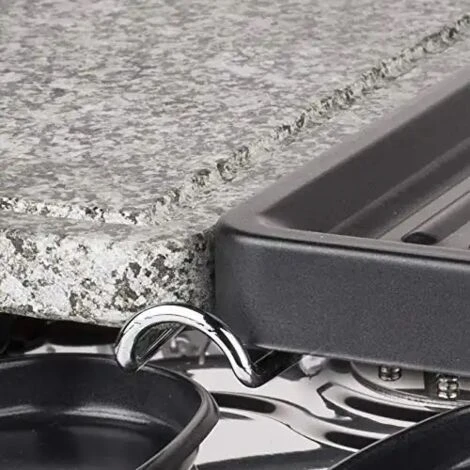 Grill Raclette Oval Con Piastra In Pietra Ollare Per 8 Persone Con 8 Padelline 6 Grill Raclette Oval Con Piastra In Pietra Ollare Per 8 Persone Con 8 Padelline - immagine 4