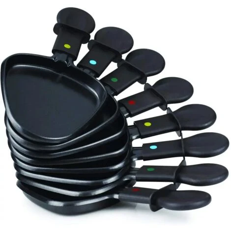 Grill Raclette Oval Con Piastra In Pietra Ollare Per 8 Persone Con 8 Padelline 7 Grill Raclette Oval Con Piastra In Pietra Ollare Per 8 Persone Con 8 Padelline - immagine 5