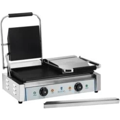 Piastra Per Panini Doppia Elettrica Professionale Griglia In Ghisa 2 X 1800 Watt 10 Piastra Per Panini Doppia Elettrica Professionale Griglia In Ghisa 2 X 1800 Watt -Piccoli Elettrodomestici Negozio 16438204 4