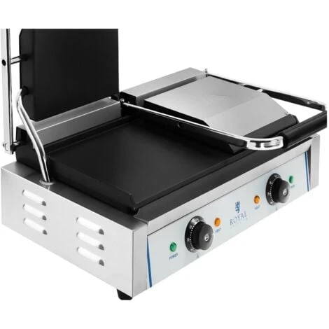 Piastra Per Panini Doppia Elettrica Professionale Griglia In Ghisa 2 X 1800 Watt 7 Piastra Per Panini Doppia Elettrica Professionale Griglia In Ghisa 2 X 1800 Watt - immagine 5