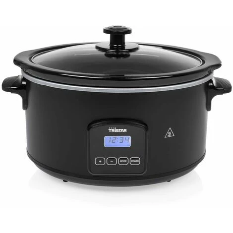 Pentola Slow Cooker 210 W 4,5 L Nera Tristar 3 Pentola Slow Cooker 210 W 4,5 L Nera Tristar