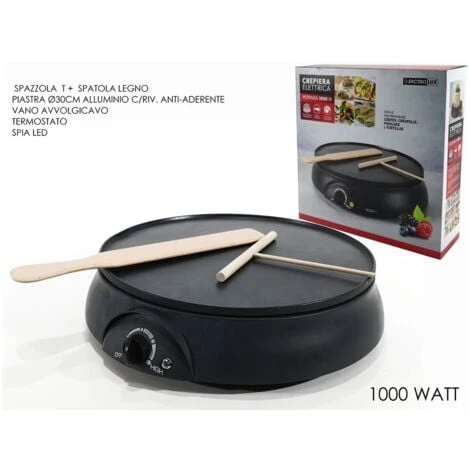 CREPIERA ELETTRICA PIASTRA MACCHINA PER CREPS CREPES SCALDA PIADINA ANTIADERENTE 3 CREPIERA ELETTRICA PIASTRA MACCHINA PER CREPS CREPES SCALDA PIADINA ANTIADERENTE