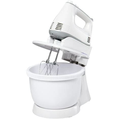 HOMCOM Impastatrice Planetaria Mixer Elettrico A Mano 6 Velocità, Ciotola 3.4L 3 HOMCOM Impastatrice Planetaria Mixer Elettrico A Mano 6 Velocità, Ciotola 3.4L