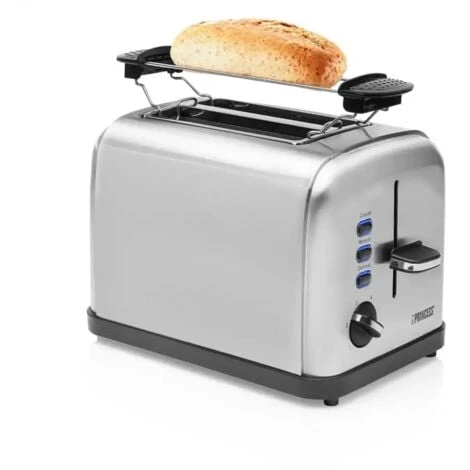 Princess Style Tostapane In Acciaio Design Elegante 2 Vani 850W Campeggio Casa 4 Princess Style Tostapane In Acciaio Design Elegante 2 Vani 850W Campeggio Casa - immagine 2