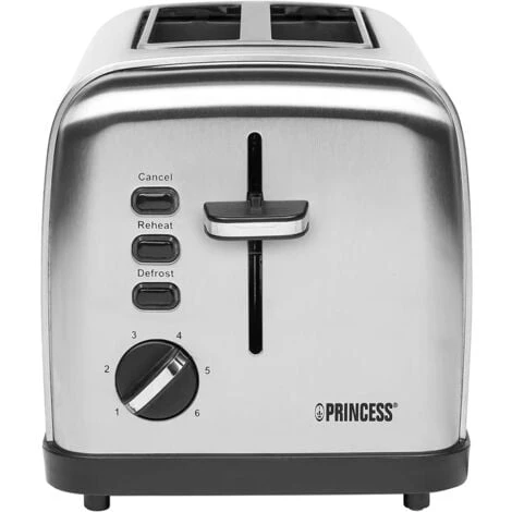 Princess Style Tostapane In Acciaio Design Elegante 2 Vani 850W Campeggio Casa 7 Princess Style Tostapane In Acciaio Design Elegante 2 Vani 850W Campeggio Casa - immagine 5