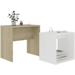 Nova Set Tavolini Da Caffè In Legno Tavolini Impilabili Multifunzionali Tavolino Salotto Vari Colori Colore : Bianco E Rovere Sonoma 9 Nova Set Tavolini Da Caffè In Legno Tavolini Impilabili Multifunzionali Tavolino Salotto Vari Colori Colore : Bianco E Rovere Sonoma -Piccoli Elettrodomestici Negozio 32305970 3