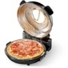 Cuoci Pizza Con Pietra In Ceramica Ø32cm Finestra Trasparente 2 Elementi Riscaldanti Max 400° Timer -Piccoli Elettrodomestici Negozio 37327476 1