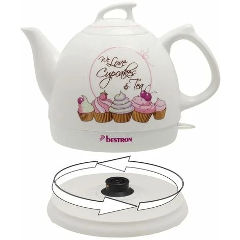 Bollitore Elettrico Per Tè 1785 W Bianco DTP800SD Bestron 5 Bollitore Elettrico Per Tè 1785 W Bianco DTP800SD Bestron - immagine 3