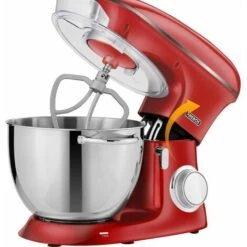AREBOS Robot Da Cucina 1500W XXL 8 L In Acciaio Inox 6 Gradini Rosso Silenzioso 11 AREBOS Robot Da Cucina 1500W XXL 8 L In Acciaio Inox 6 Gradini Rosso Silenzioso -Piccoli Elettrodomestici Negozio 41590618 5