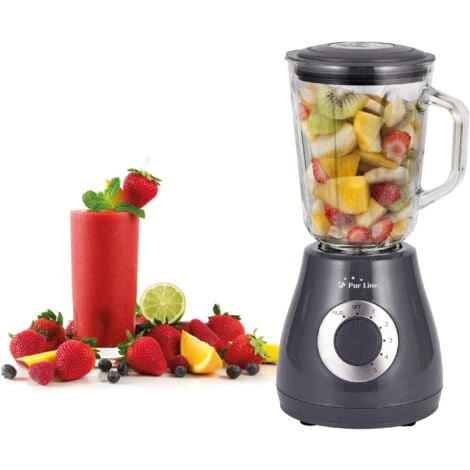 Frullatore A Bicchiere 400 W Con Caraffa In Vetro E 5 Velocità Lame In Acciaio Inox PURLINE HOMEAPP BV 6 Frullatore A Bicchiere 400 W Con Caraffa In Vetro E 5 Velocità Lame In Acciaio Inox PURLINE HOMEAPP BV - immagine 4