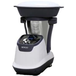 SOGO Human Technology Robot Da Cucina 400 W, 800 W Nero, Acciaio Inox, Bianco
