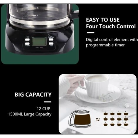 MACCHINA PER CAFFE' AMERICANO TE' FILTRO AIGOSTAR 7 MACCHINA PER CAFFE' AMERICANO TE' FILTRO AIGOSTAR - immagine 5