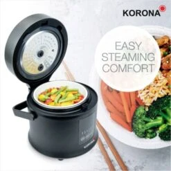 Korona 58011 Cuoci Riso Nero Rivestimento Antiaderente, Funzione Timer -Piccoli Elettrodomestici Negozio 58985702 5