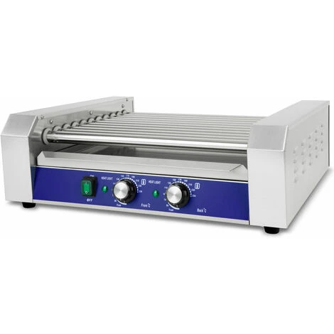 Vertes Macchina Cuoci Hot Dog Maker Salsiccia (11 Rulli, 2200 Watt, Temperatura 50-250°C, 2 Zone Di Riscaldamento, Copertura In Vetro Temprato, Acciaio Inox) 5 Vertes Macchina Cuoci Hot Dog Maker Salsiccia (11 Rulli, 2200 Watt, Temperatura 50-250°C, 2 Zone Di Riscaldamento, Copertura In Vetro Temprato, Acciaio Inox) - immagine 3
