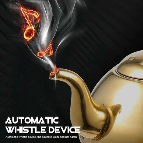 Teiera In Acciaio Inox Con Infusore Per Il Tè In Metallo Dorato Bollitore Per Acqua Calda Teiere Per Piano Cottura A Fogli Mobili Per Tè Bollente In Ufficio A Casa Forniture 1. 5L 6 Teiera In Acciaio Inox Con Infusore Per Il Tè In Metallo Dorato Bollitore Per Acqua Calda Teiere Per Piano Cottura A Fogli Mobili Per Tè Bollente In Ufficio A Casa Forniture 1. 5L - immagine 4