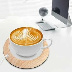 Kueatily Sottobicchieri Isolanti USB Tazza Di Grano Creativo Tazza Di Bevanda Di Calore Stuoia Stuoia Ufficio Tè Latte Caffè Feltro Riscaldatore Sottobicchiere (Grana Di Legno Luminosa) -Piccoli Elettrodomestici Negozio 64668880 4