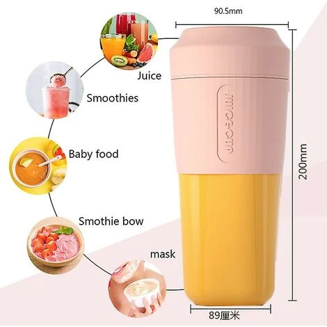 Kueatily Spremiagrumi Frullatore Elettrico Domestico Spremiagrumi Mini Frullatore Veloce 7 Kueatily Spremiagrumi Frullatore Elettrico Domestico Spremiagrumi Mini Frullatore Veloce - immagine 5