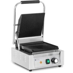 Piastra Panini Elettrica Rigata 1.800 W Griglia 50 - 300 °C 23 X 22 Cm