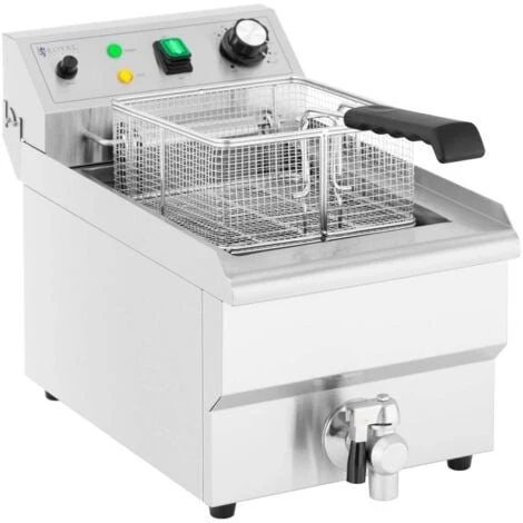 Friggitrice Elettrica Professionale Rubinetto Di Scarico Zona Fredda 5000W 9 L 7 Friggitrice Elettrica Professionale Rubinetto Di Scarico Zona Fredda 5000W 9 L - immagine 5