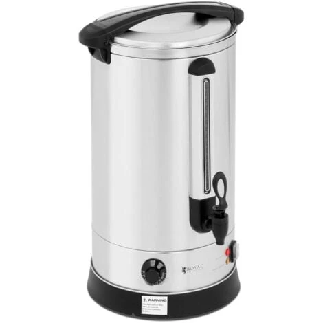 Bollitore Elettrico A Doppia Parete Dispenser Bevande Calde Inox 20,5L 2500W 3 Bollitore Elettrico A Doppia Parete Dispenser Bevande Calde Inox 20,5L 2500W