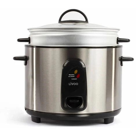 Cuociriso E Vaporiera Per 10 Persone 1,8 L 700 W Argento Livoo 3 Cuociriso E Vaporiera Per 10 Persone 1,8 L 700 W Argento Livoo