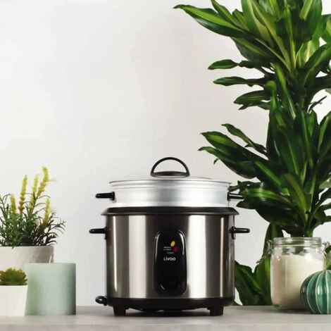 Cuociriso E Vaporiera Per 10 Persone 1,8 L 700 W Argento Livoo 4 Cuociriso E Vaporiera Per 10 Persone 1,8 L 700 W Argento Livoo - immagine 2