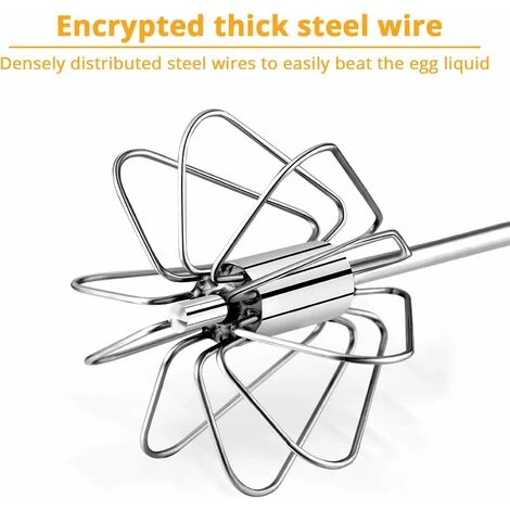 GroupM IT Sbattitore Per Frusta In Acciaio Inossidabile Per La Casa, Frusta Per Matcha, Frullino Per Le Uova, Montalatte, Agitatore Per Frullatore (24,6 6 4,4 Cm) 4 GroupM IT Sbattitore Per Frusta In Acciaio Inossidabile Per La Casa, Frusta Per Matcha, Frullino Per Le Uova, Montalatte, Agitatore Per Frullatore (24,6 6 4,4 Cm) - immagine 2