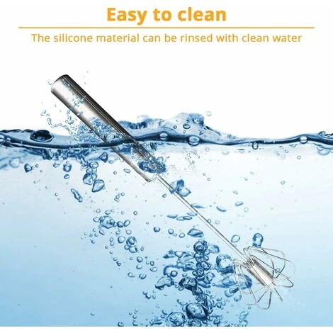 GroupM IT Sbattitore Per Frusta In Acciaio Inossidabile Per La Casa, Frusta Per Matcha, Frullino Per Le Uova, Montalatte, Agitatore Per Frullatore (24,6 6 4,4 Cm) 5 GroupM IT Sbattitore Per Frusta In Acciaio Inossidabile Per La Casa, Frusta Per Matcha, Frullino Per Le Uova, Montalatte, Agitatore Per Frullatore (24,6 6 4,4 Cm) - immagine 3