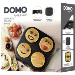 DOMO PANCAKE MAKER EMOJI Pancake-Maker Rivestimento Antiaderente Nero 11 DOMO PANCAKE MAKER EMOJI Pancake-Maker Rivestimento Antiaderente Nero -Piccoli Elettrodomestici Negozio 69767557 5