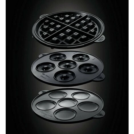 Piastra Per Cialde 3in1 900w Nera / Rossa - 24620-56 - Russell Hobbs 5 Piastra Per Cialde 3in1 900w Nera / Rossa - 24620-56 - Russell Hobbs - immagine 3