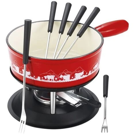 SET TAVOLA FONDUTA E CUOCO ALPESTR ROSSO 24CM 1200826 3 SET TAVOLA FONDUTA E CUOCO ALPESTR ROSSO 24CM 1200826