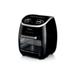 Ariete 4619, Friggitrice Ad Aria Forno Elettrico, Frigge Senza Olio E Grassi, 2000 Watt, 11 Litri, Temperatura Max 200°, 3 Griglie, Cestello Girevole E Girarrosto, Luce Interna, Nero