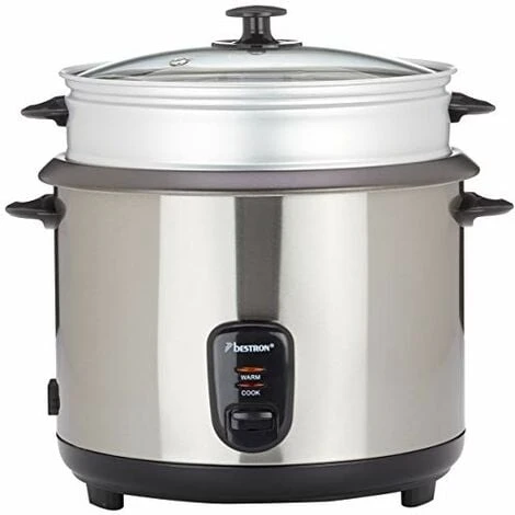 Bestron ARC280 Apparecchio Per La Cottura Del Riso, 1000 W, 2.8 Litri, Alluminio 3 Bestron ARC280 Apparecchio Per La Cottura Del Riso, 1000 W, 2.8 Litri, Alluminio