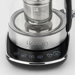 H.Koenig TI600 Teiera Automatica Per Tè/tisane, Filtro Rimovibile, Acciaio Inox/Vetro, 1,5L, 2200W -Piccoli Elettrodomestici Negozio 70857519 3