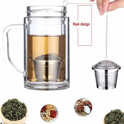 Confezione Da 2 Colini Per Il Tè Sfusi, Colini Per Spezie Da Cucina, Colini Per Il Tè In Acciaio Inossidabile 304 Teiera A Catena Lunga 4 Confezione Da 2 Colini Per Il Tè Sfusi, Colini Per Spezie Da Cucina, Colini Per Il Tè In Acciaio Inossidabile 304 Teiera A Catena Lunga - immagine 2