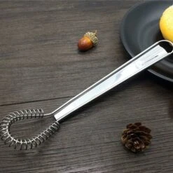 Acciaio Inossidabile Manuale Per Montare La Panna E L'impasto Piccolo Strumento Di Cottura Miele Bastoncino Per Miele Cucchiaio Di Miele Caricato A Molla Frullino Per Le Uova Mixer Per Bevande Frullin -Piccoli Elettrodomestici Negozio 71546151 3