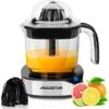 Aigostar Juicy - Spremiagrumi Elettrico, Grande Volume Da 1,2 Litri, Spremiagrumi Con LED E 2 Coni Staccabili, Spremiagrumi Per Pompelmo ,lime ,limone Arancia , Lavabile In Lavastoviglie, 40W -Piccoli Elettrodomestici Negozio 72603442 1