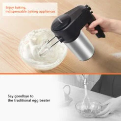 Aigostar Hanson - Sbattitore Elettrico, Fruste Elettriche,Velocità Regolabili E Turbo Boost Con 2 Fruste & 2 Ganci In Acciaio Inox, Design Di Espulsione A Un Pulsante 11 Aigostar Hanson - Sbattitore Elettrico, Fruste Elettriche,Velocità Regolabili E Turbo Boost Con 2 Fruste & 2 Ganci In Acciaio Inox, Design Di Espulsione A Un Pulsante -Piccoli Elettrodomestici Negozio 72603487 5