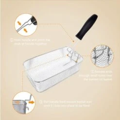 Aigostar Agni 30HEY - Friggitrice 2200Watts, Capacità 3Litri, Controllo Di Temperatura, Ciotola D'olio Removibile. Realizzata In Acciaio Inossidabile. Design Esclusivo. 8 Aigostar Agni 30HEY - Friggitrice 2200Watts, Capacità 3Litri, Controllo Di Temperatura, Ciotola D'olio Removibile. Realizzata In Acciaio Inossidabile. Design Esclusivo. -Piccoli Elettrodomestici Negozio 72603514 3