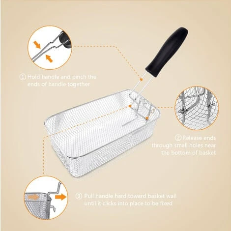 Aigostar Agni 30HEY - Friggitrice 2200Watts, Capacità 3Litri, Controllo Di Temperatura, Ciotola D'olio Removibile. Realizzata In Acciaio Inossidabile. Design Esclusivo. 4 Aigostar Agni 30HEY - Friggitrice 2200Watts, Capacità 3Litri, Controllo Di Temperatura, Ciotola D'olio Removibile. Realizzata In Acciaio Inossidabile. Design Esclusivo. - immagine 3