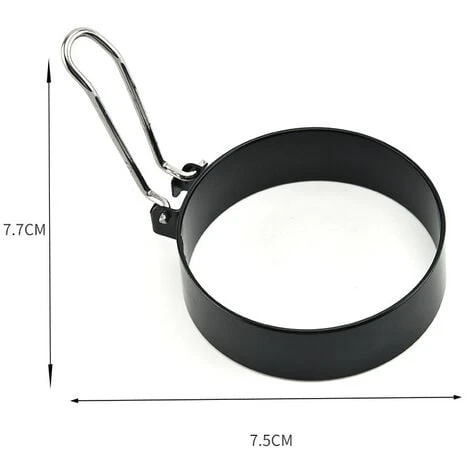 Grandi Anelli Antiaderenti Per Uova Da 7,6 Cm, Set Di 4 Anelli Per Focaccine Rotonde Per Muffin Inglesi, Piastra Da Cucina Per Pancake, Accessori Per Griglia Portatili Per Campeggio, Colazione Al Cope 6 Grandi Anelli Antiaderenti Per Uova Da 7,6 Cm, Set Di 4 Anelli Per Focaccine Rotonde Per Muffin Inglesi, Piastra Da Cucina Per Pancake, Accessori Per Griglia Portatili Per Campeggio, Colazione Al Cope - immagine 4